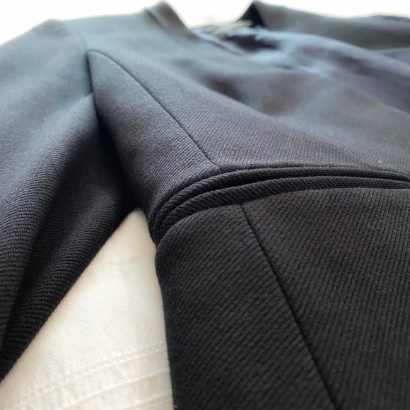 J CREW BLACK TWILL COLLARLESS BLAZER - 6 - Picture 8 of 12